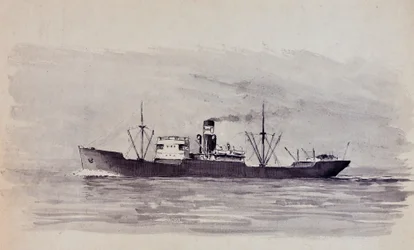 Fracht auf der Gironde-Mündung