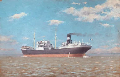 Fracht auf der Gironde-Mündung