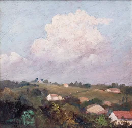 Landschaft mit Wolken