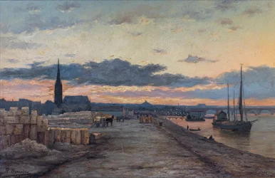 Ölgemälde, Eglise Saint-Pierre-aux-Liens, La cale aux pierre, Bernard Bonnefon, 2013