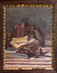 Stillleben mit alten Büchern