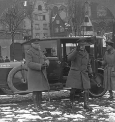 Feldmarschall Earl Haig kommt in Köln, Deutschland an, um 1919-1920