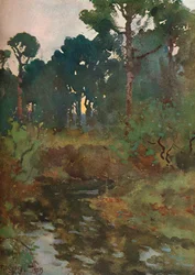 Dekorative Landschaftsstudie, ca. 1903, 1903-1904