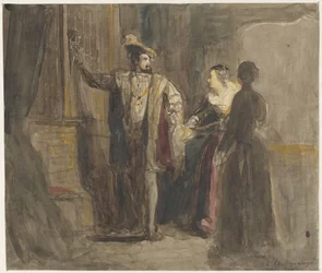 Szene aus dem Leben von König Franz I. von Frankreich