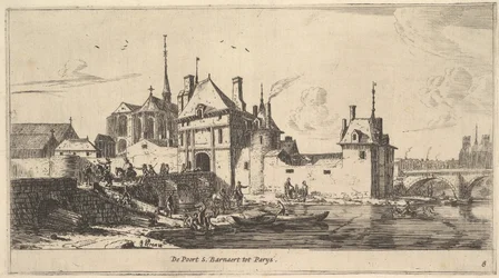 Das Eingangstor von St. Bernhard in Paris, 17. Jahrhundert