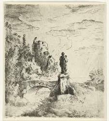 Brücke mit Statue