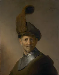 Ein alter Mann in Militäruniform