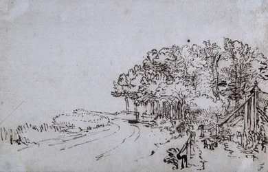 Wäldchen am Kopf des Amsteldijk bei Trompenburg, ca. 1649