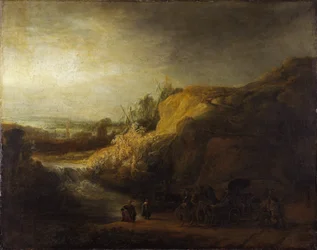 Landschaft mit der Taufe eines Eunuchen