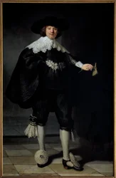 Porträt von Maertens Soolmans. Gemälde von Harmensz Van Rijn Rembrandt (1606-1669) 1634