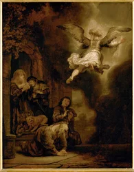 Der Erzengel Raphael verlässt die Familie von Tobit