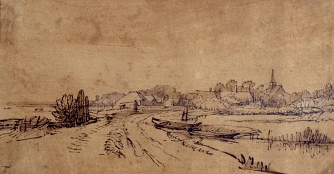Ansicht von Sloten, um 1650