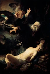 Abraham opfert Isaak, 1635