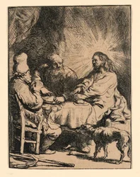 Christus in Emmaus: Die kleinere Platte