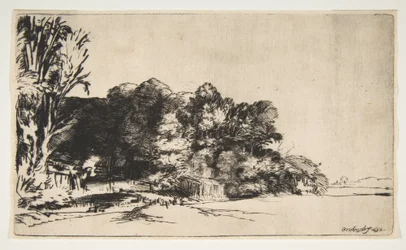 Baumgruppe mit Aussicht (1652)
