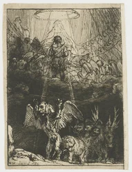 Daniels Vision von den vier Tieren