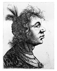Kopf einer Frau, 1637