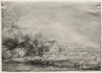 Landschaft mit einer Kuh