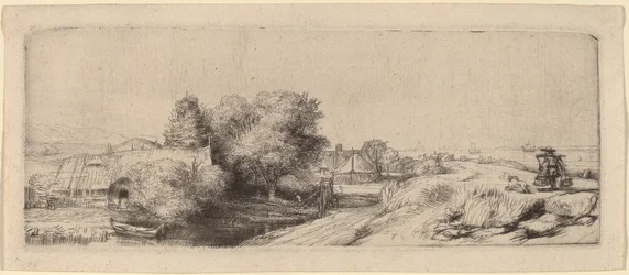Landschaft mit einem Milchmann