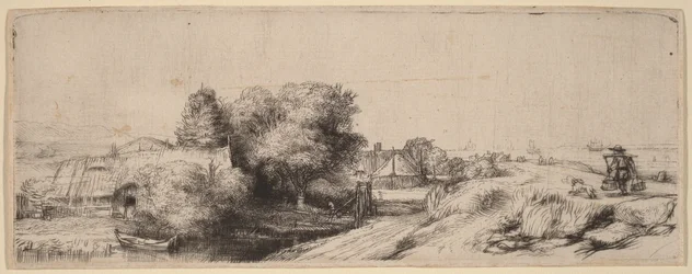 Landschaft mit einem Milchmann