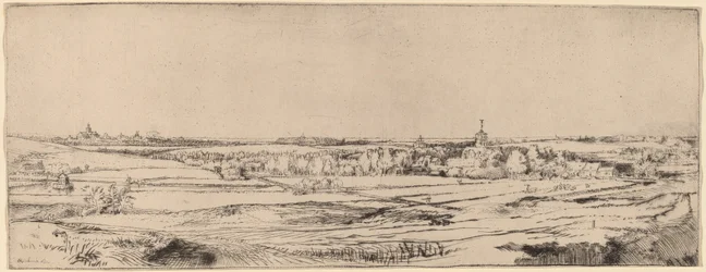 Landschaft mit Blick auf Haarlem, Das Goldwägerfeld, 1651