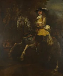 Porträt von Frederick Rihel zu Pferd, ca. 1663