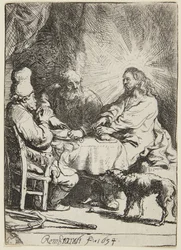 Abendmahl in Emmaus (kleine Platte)