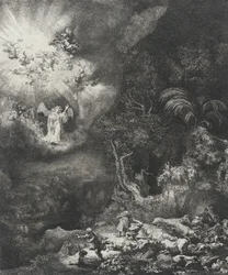 Der Engel erscheint den Hirten, 1634