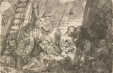 Die Beschneidung im Stall, 1654