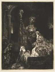Die Darstellung im Tempel in der Dunkelheit, ca. 1654