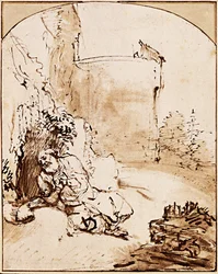 Der Prophet Jona vor den Mauern von Ninive, ca. 1651