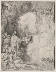 Die Auferweckung des Lazarus: Kleine Platte, 1642