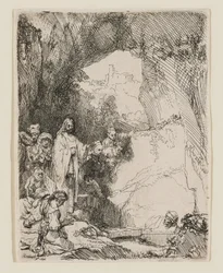 Die Auferweckung des Lazarus: Die kleinere Platte
