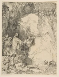 Die Auferweckung des Lazarus, kleine Platte, 1642
