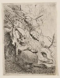 Die kleine Löwenjagd (mit einem Löwen)