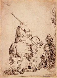 Der Soldat mit Turban zu Pferd, 1632
