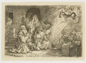 Der Engel verlässt die Familie des Tobias