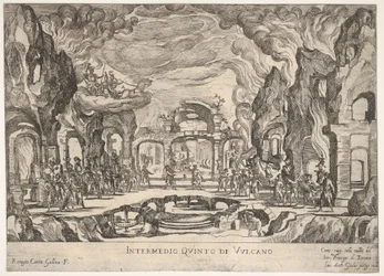Fünftes Zwischenspiel: Vulkan, aus der Serie Sieben Zwischenspiele..., 1608