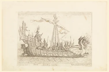 Hercole barca del Sig. Nicolo Cimenes, aus Vessels of the Argonauts für die Hochzeitsfeier von Cosimo de
