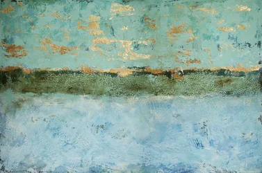 Texturierte goldene Horizont