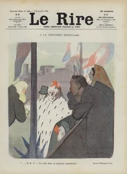 An der portugiesischen Grenze. Illustration für Le Rire