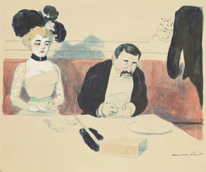 Paar in einem Restaurant