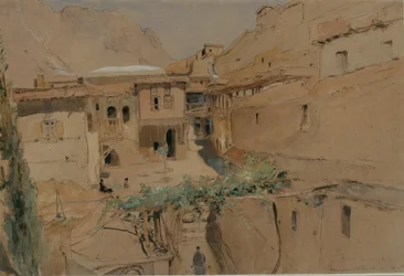 Innenansicht eines Klosters, Berg Sinai, 1841