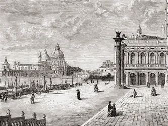 Piazza San Marco oder Markusplatz, Venedig, Italien im späten 19. Jahrhundert. Aus Italienische Bilder von Rev. Samuel Manning, veröffentlicht ca. 1890.