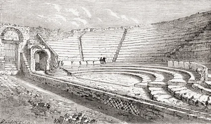 Das kleine Theater, Pompeji, Neapel, Italien