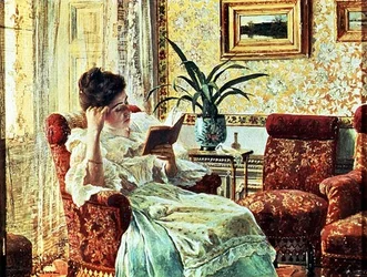 Frau beim Lesen