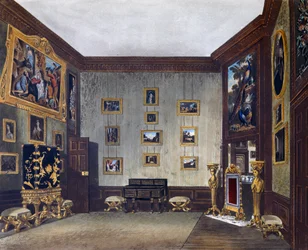 Schreibzimmer des Königs, aus Die Geschichte der königlichen Residenzen