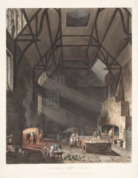 Küche des Trinity College, Cambridge, frühes 19. Jahrhundert