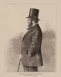 Der verstorbene Baron Meyer De Rothschild (Gravur)