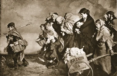Heimatlos, die Flucht vor den deutschen Horden, aus 